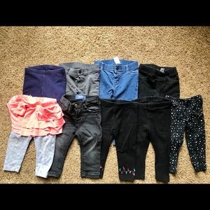 Bundle of 12 month old girl pants